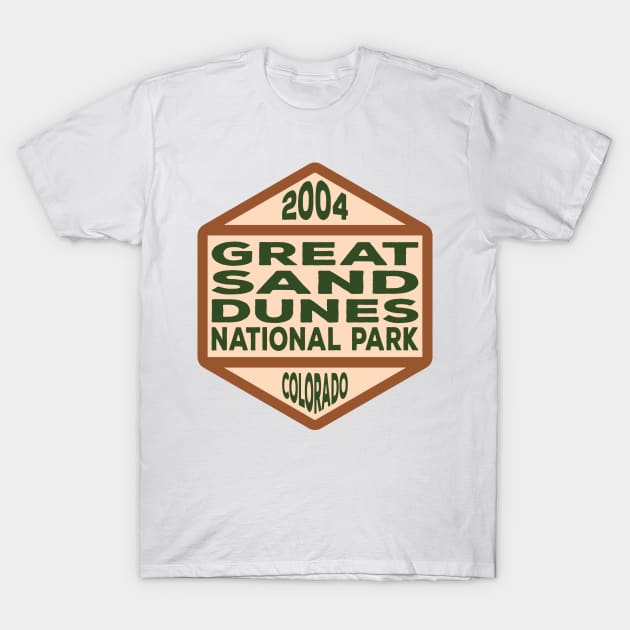 Great Sand Dunes National Park & Preserve badge T-Shirt by nylebuss